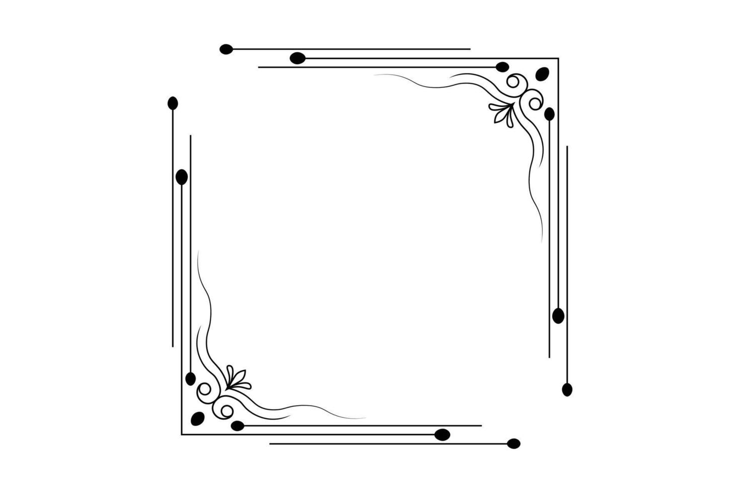 flower frame vector, floral hand drawing frame, free vector