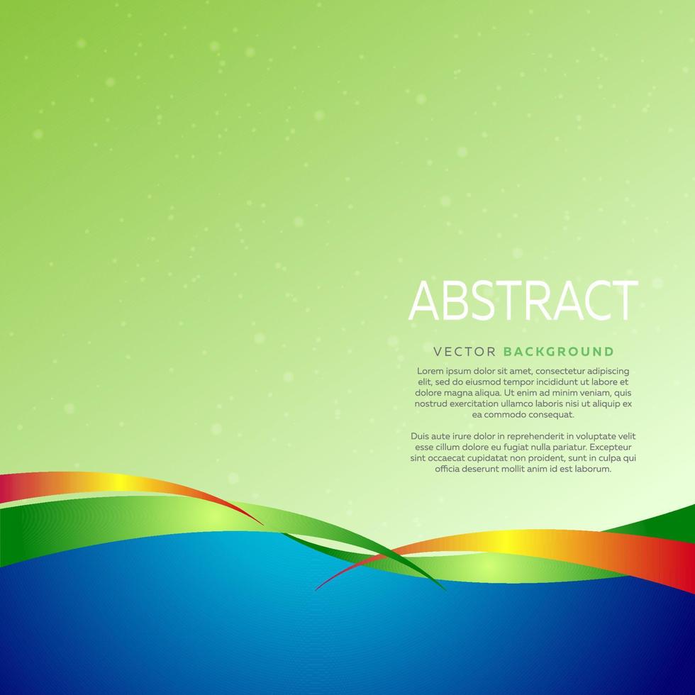 Abastract Wavy Background Template vector