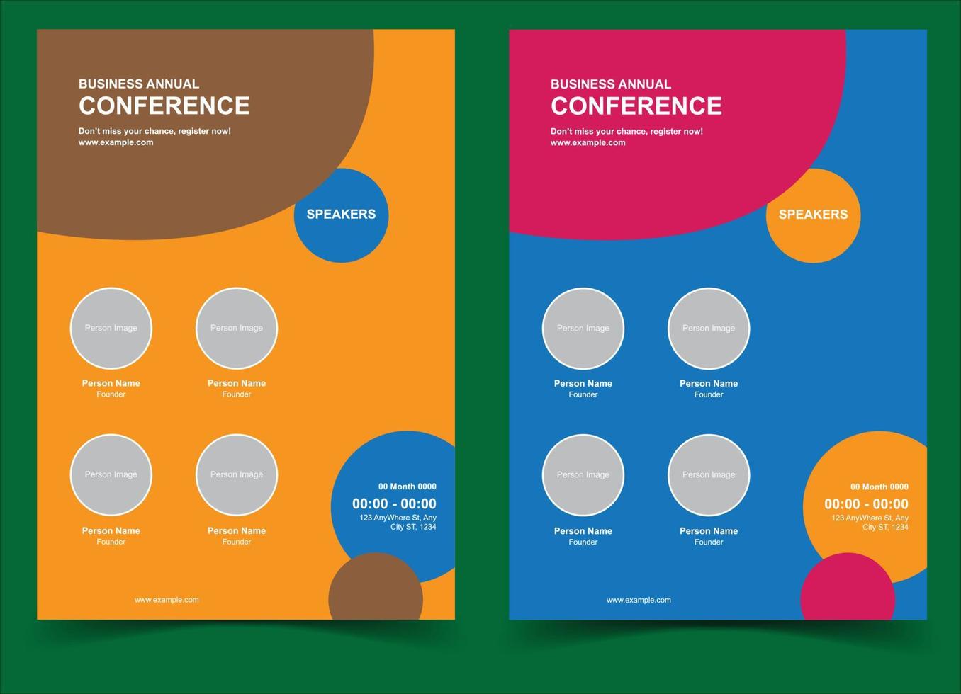 Business Conference Flyer Design vector
