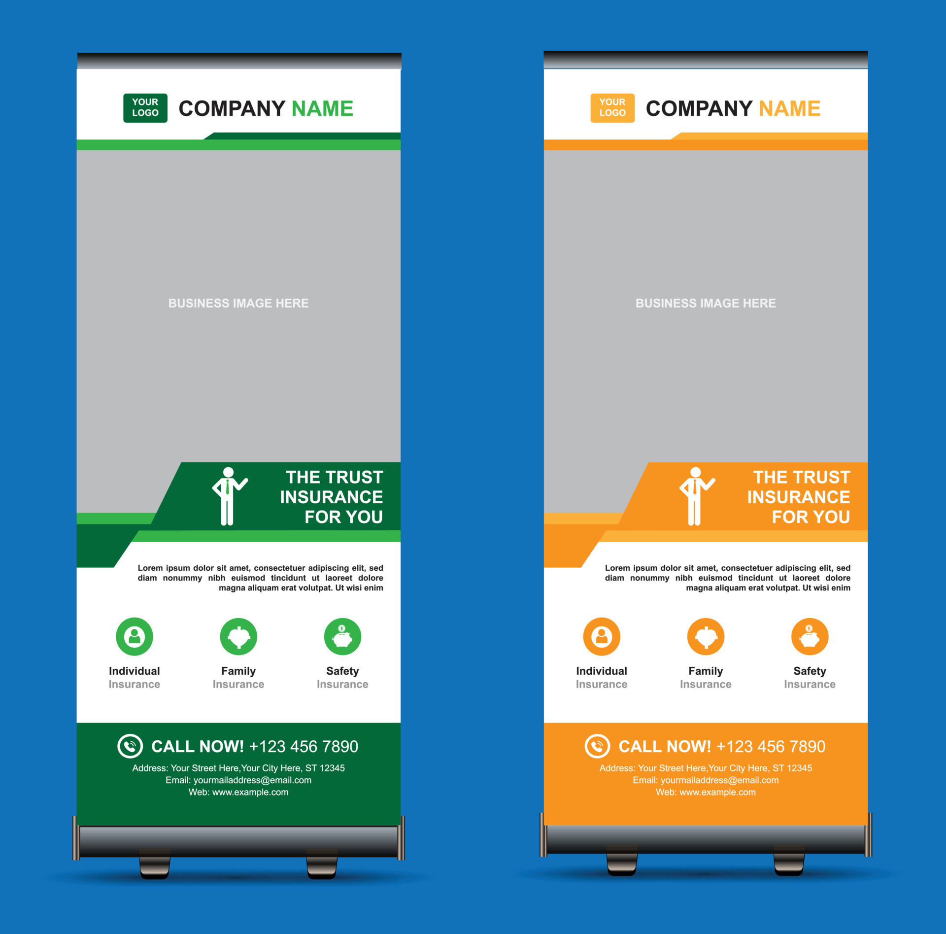 Signage Board Design For Your Company 8302791 Vector Art at Vecteezy