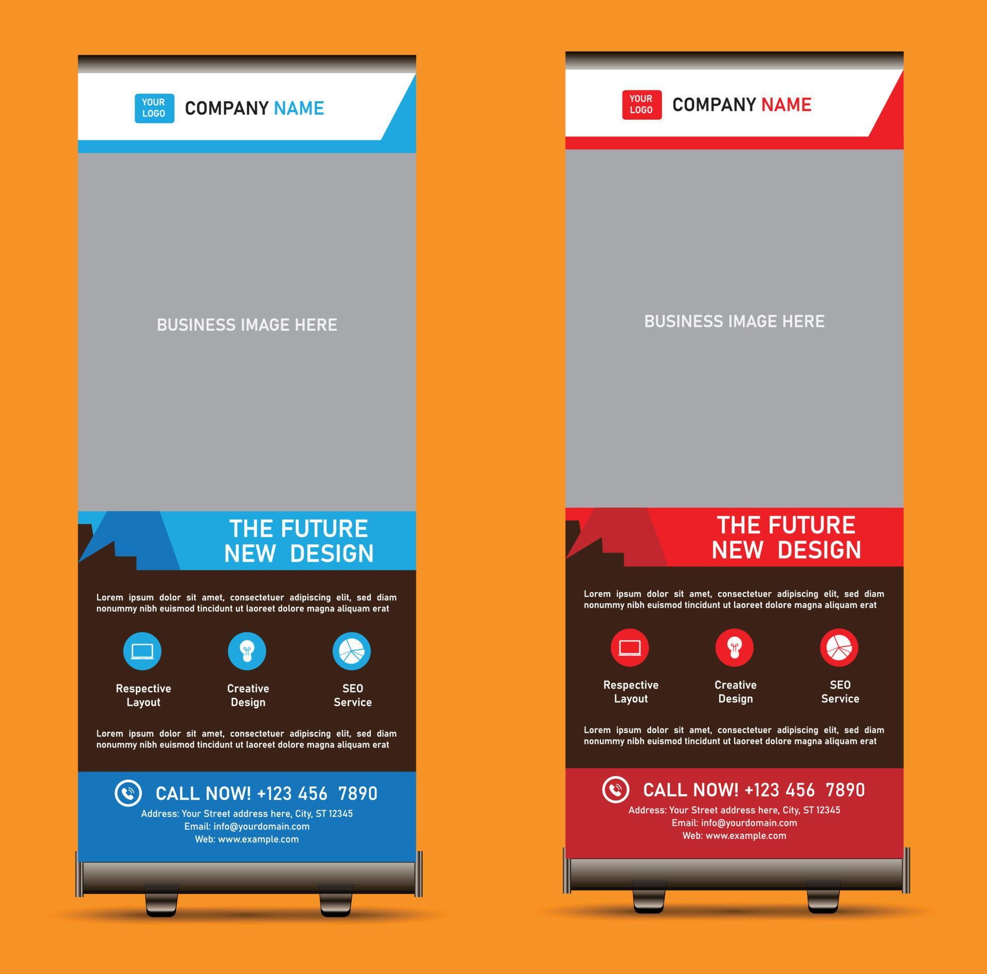 Signage Board Design For Business 8302792 Vector Art at Vecteezy