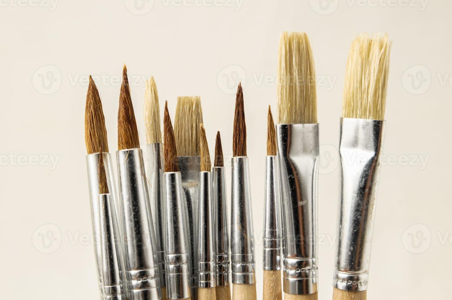 New Wooden Different Paintbrush Texture photo