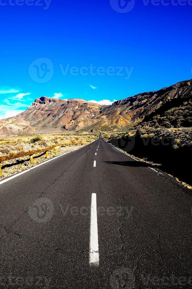 Road in the desert photo