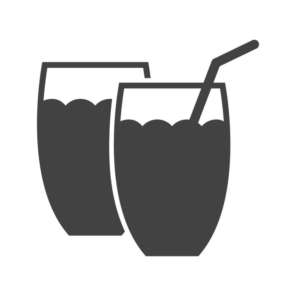 Drinks Glyph Black Icon vector