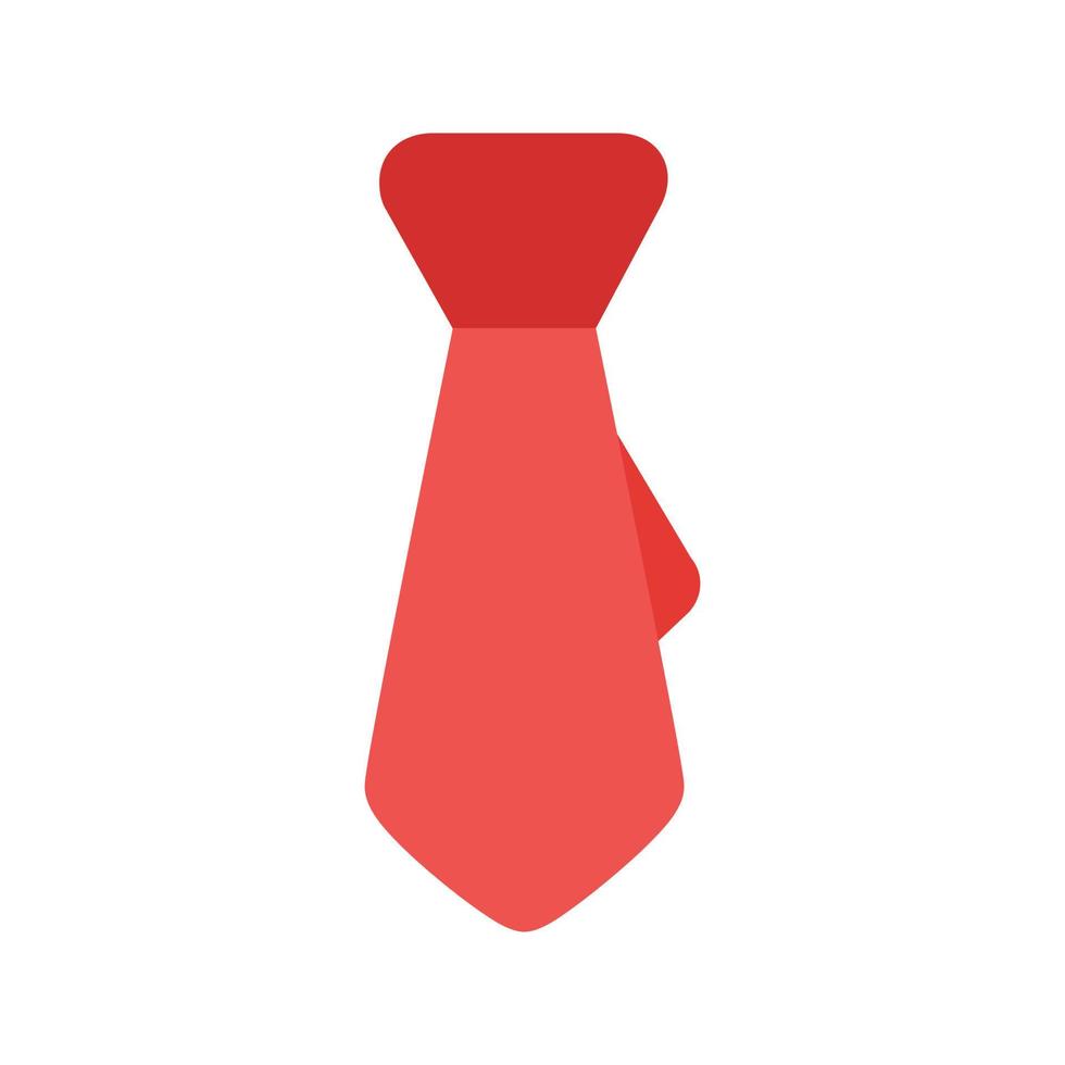 corbata de negocios plana icono multicolor vector