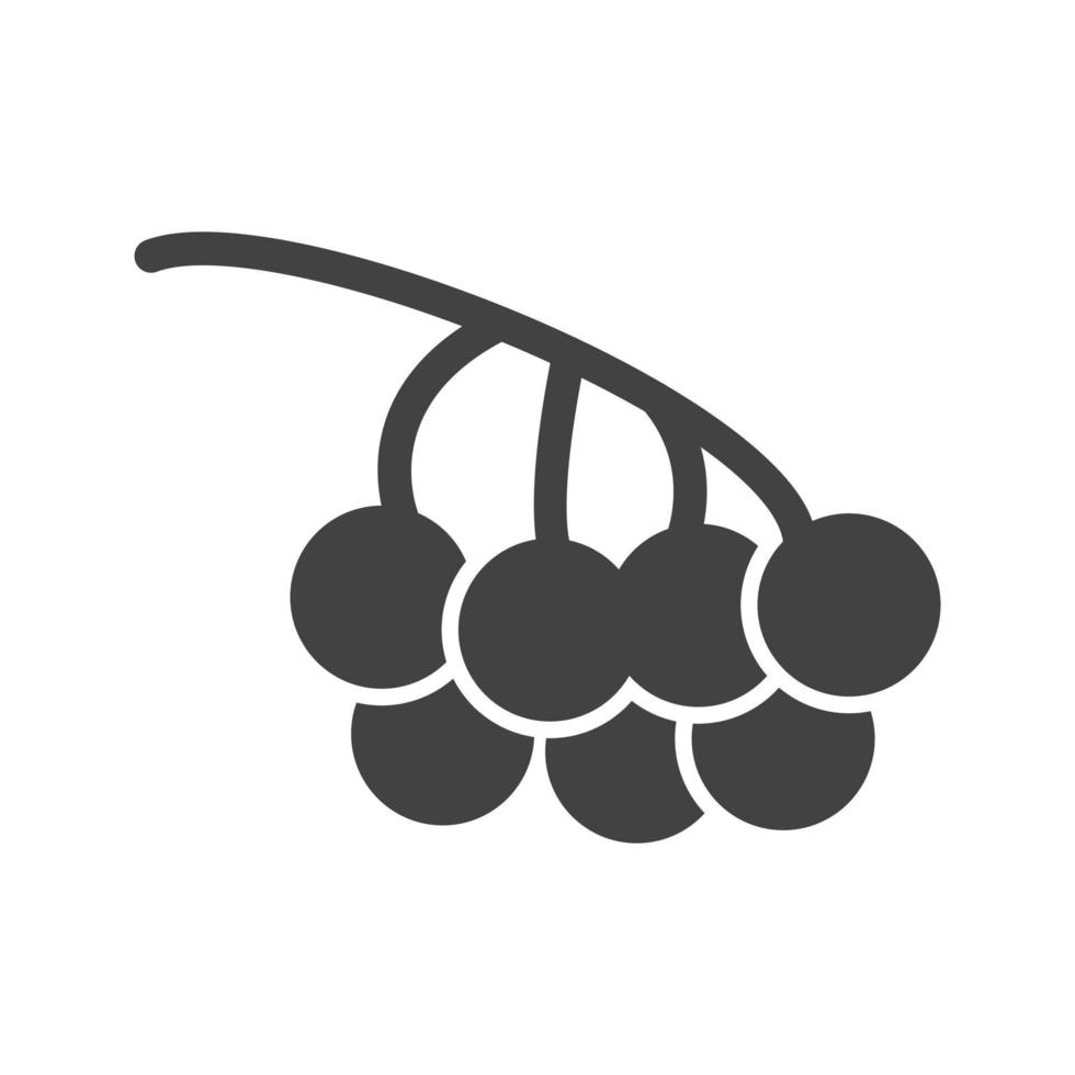 Berries Glyph Black Icon vector