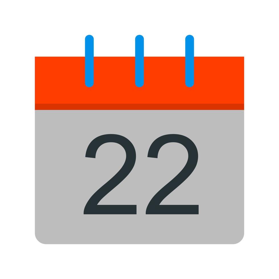 Calendar Flat Multicolor Icon vector