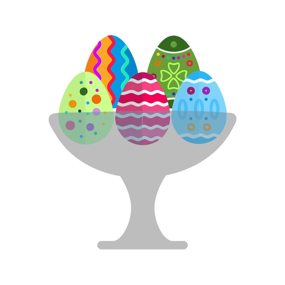 Eggs Holder Flat Multicolor Icon vector