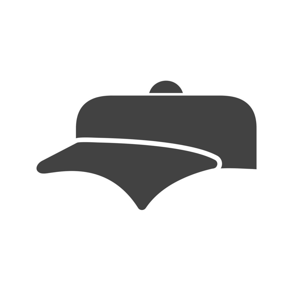 Cap Glyph Black Icon vector