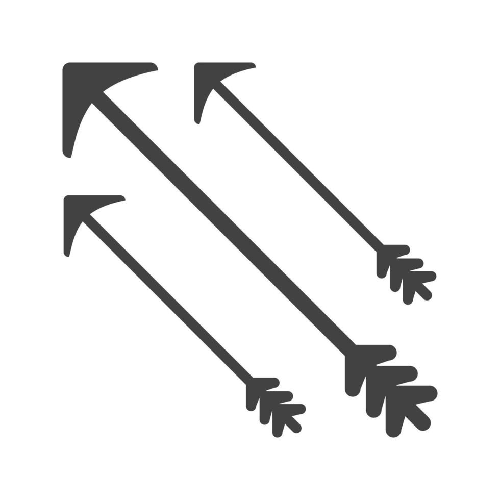 Arrows Glyph Black Icon vector