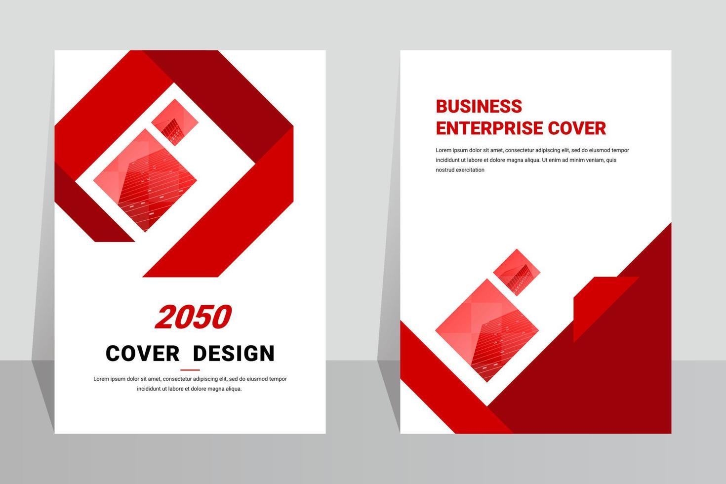 Enterprise book cover design template vector