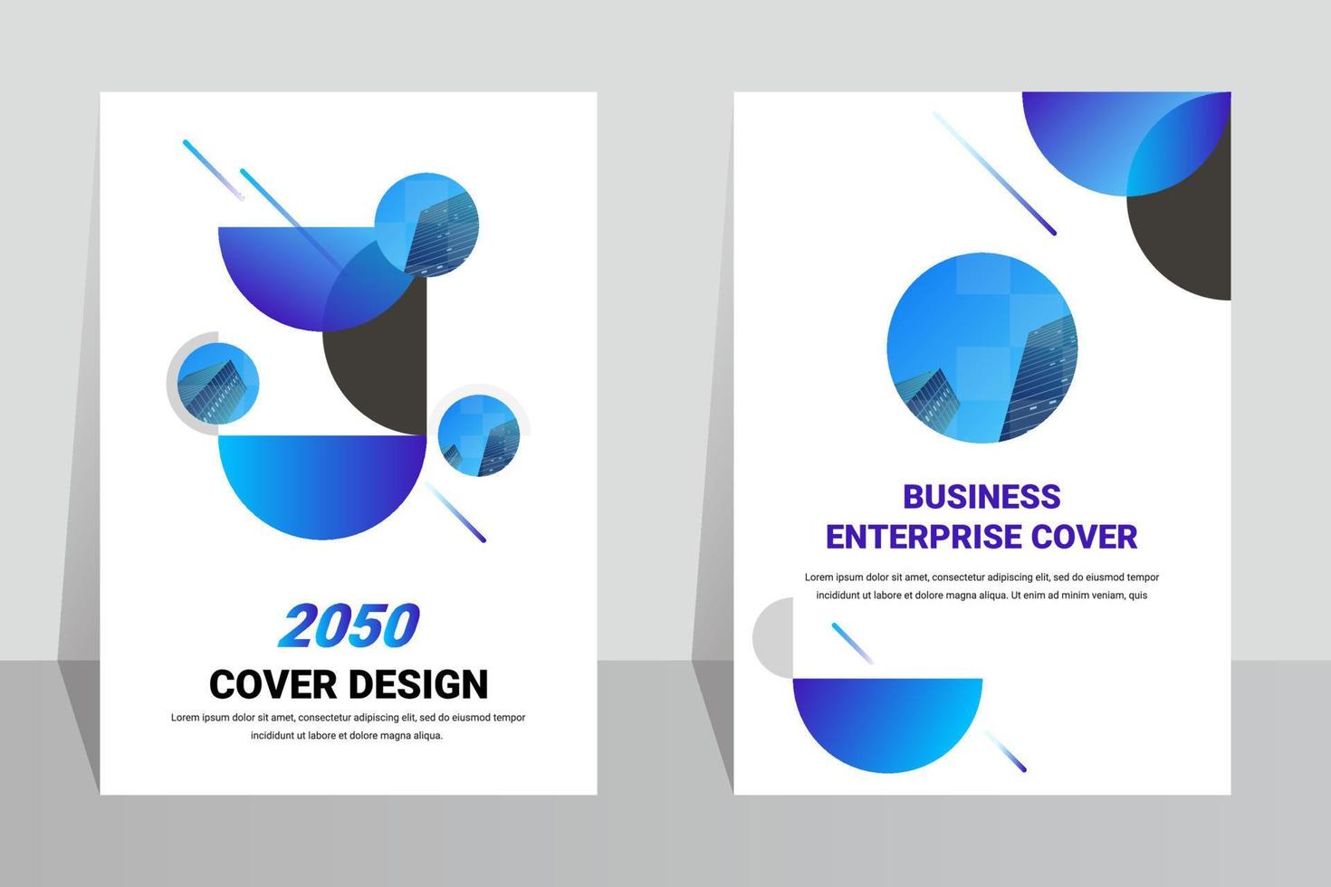 Geometric Modern Picture Book Cover Design Template vector