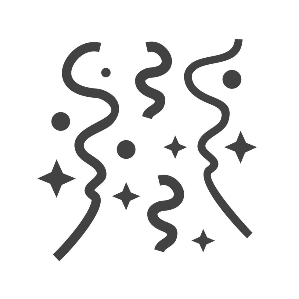 Party IV Glyph Black Icon vector