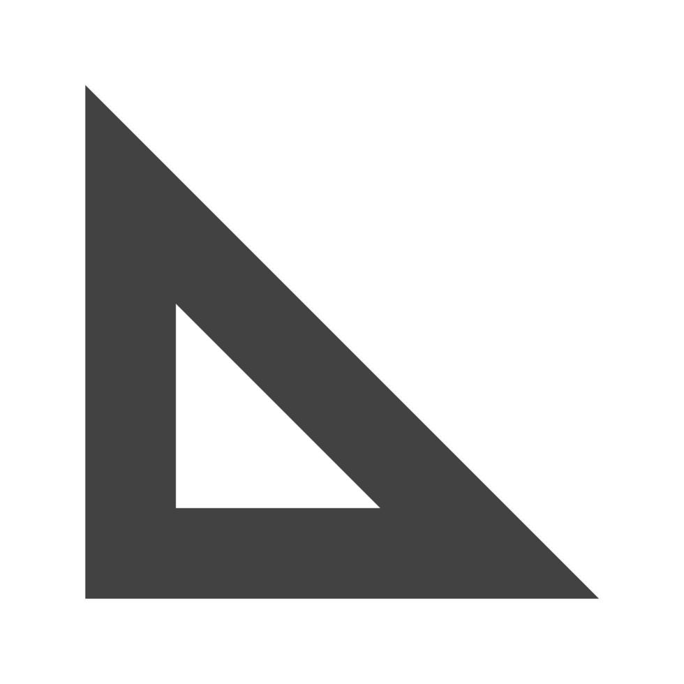 Measurement Ruler Glyph Black Icon vector