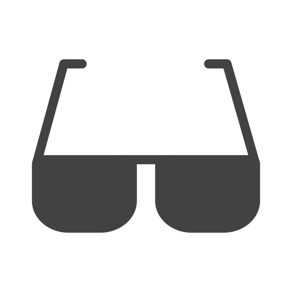 Sunglasses Glyph Black Icon vector