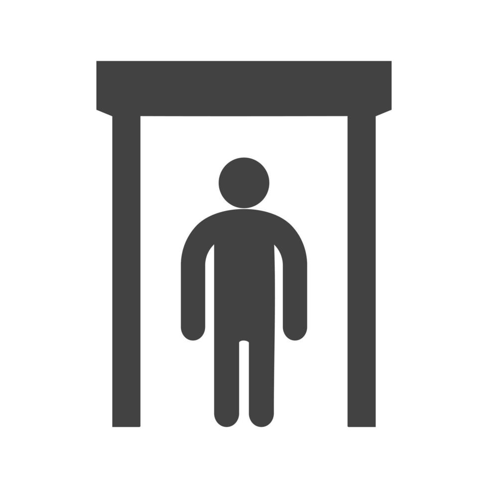 Elevator Glyph Black Icon vector