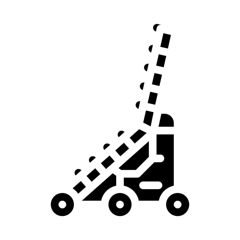 siege ladder glyph icon vector illustration black