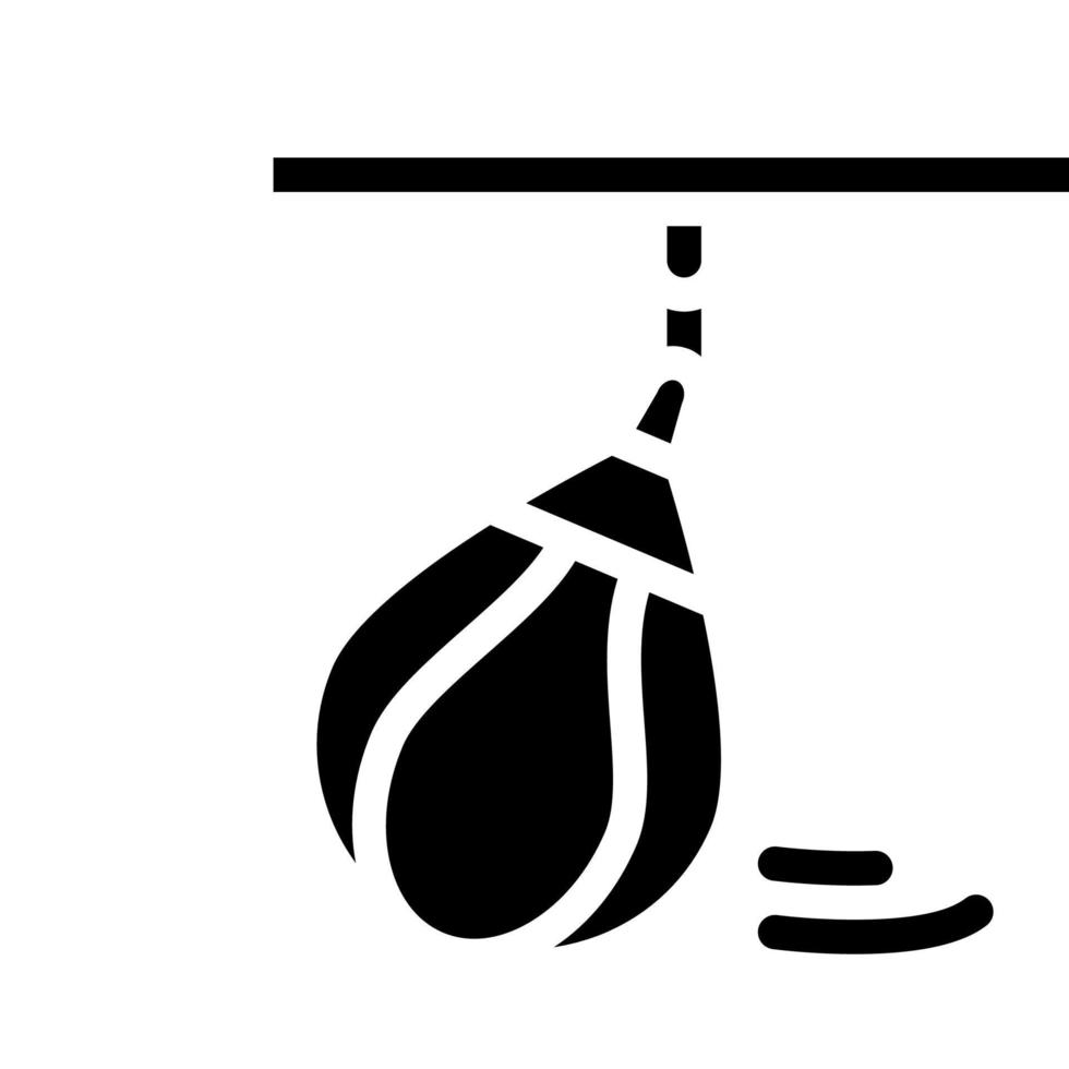 pear for exercising glyph icon vector illustration