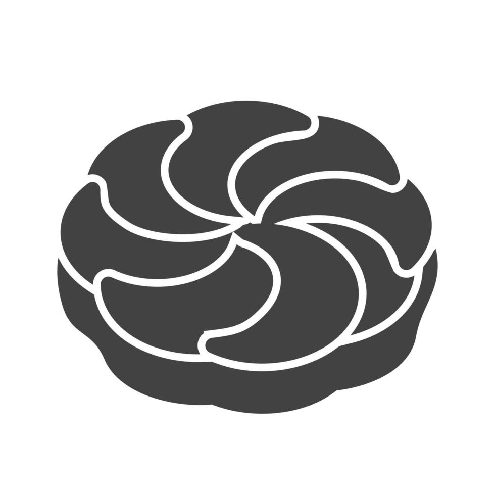 Biscuit II Glyph Black Icon vector