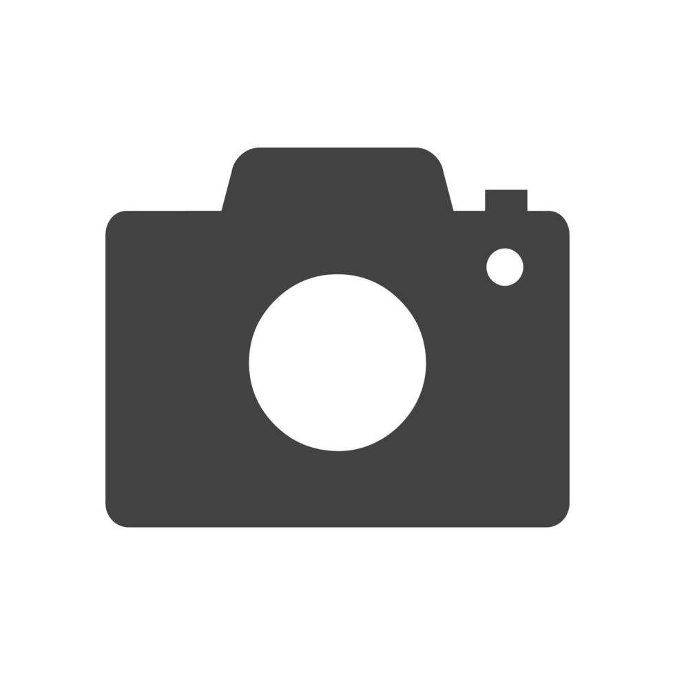 Camera Glyph Black Icon vector