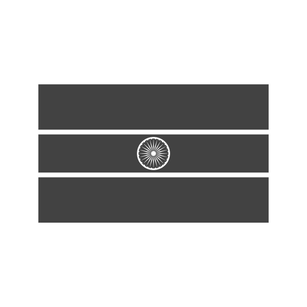 India Glyph Black Icon vector