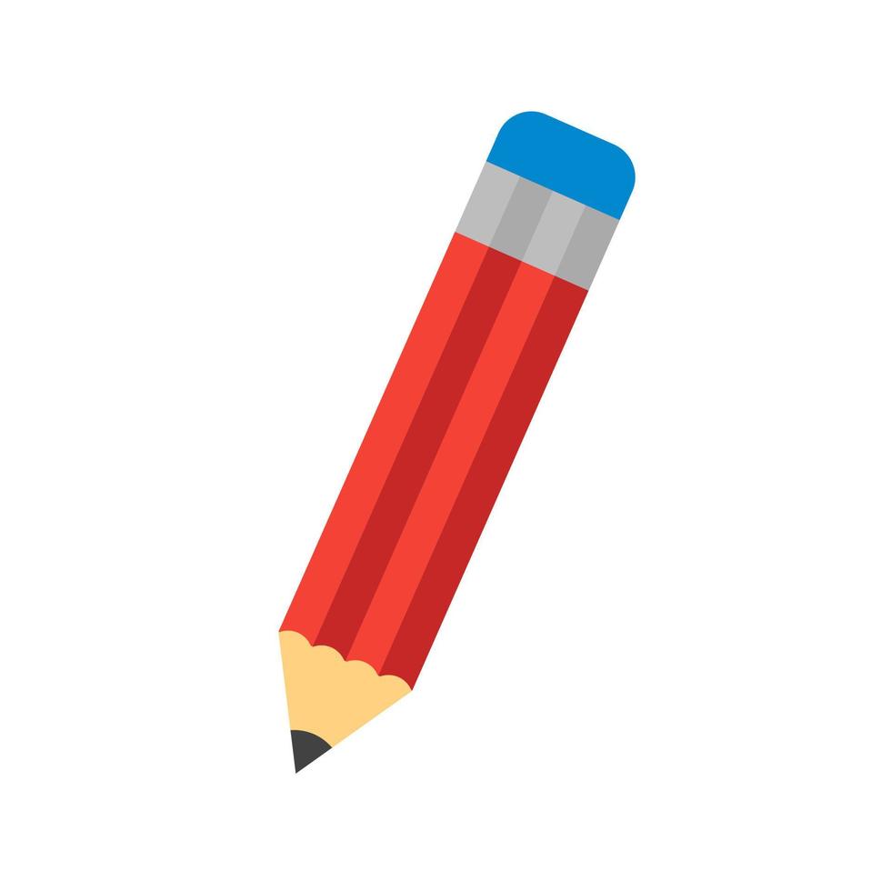 Pencil Flat Multicolor Icon vector