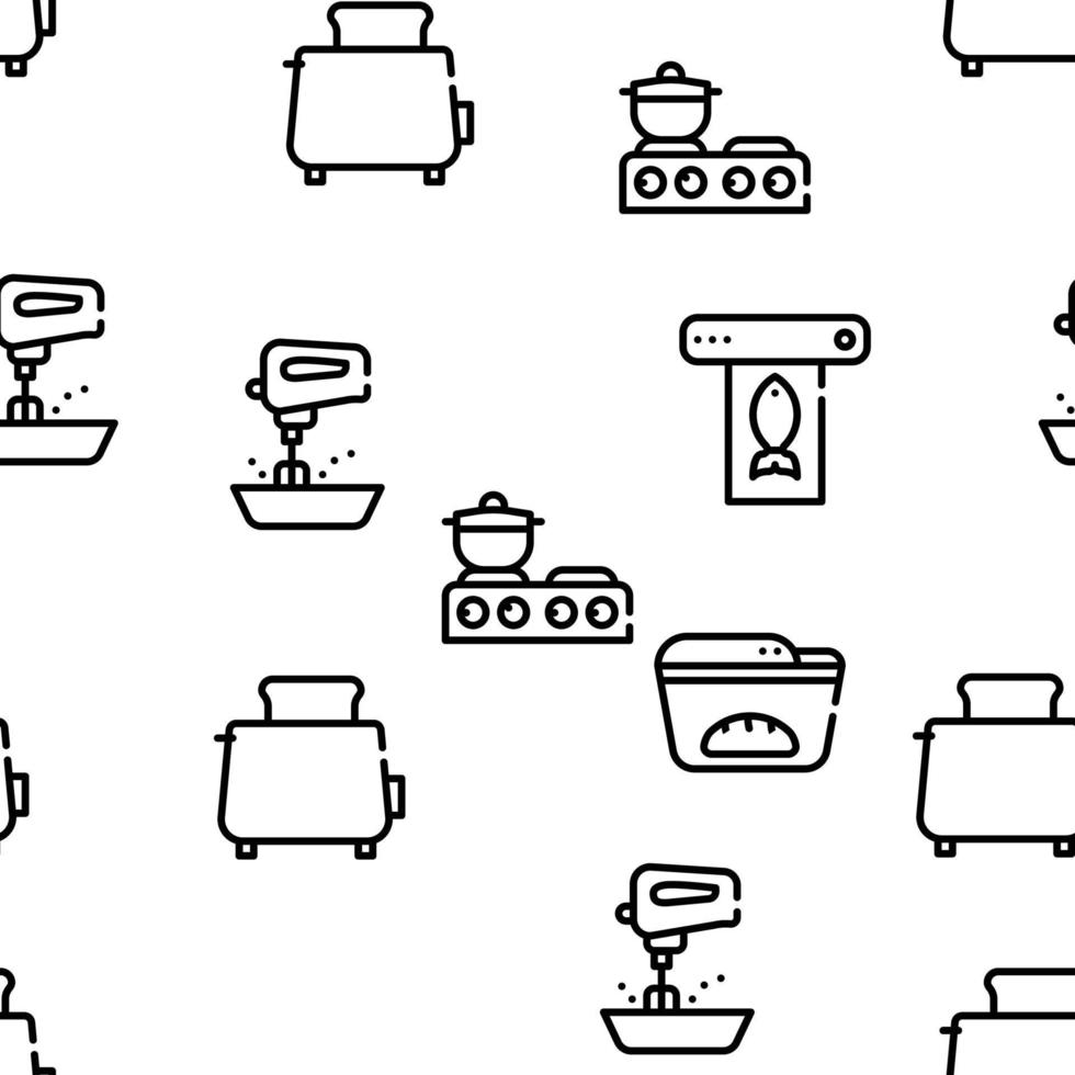 Kitchen Electronics Vector Seamless Pattern 8305417 Vector Art at Vecteezy
