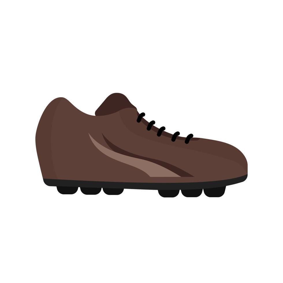 Zapatos de fútbol plano icono multicolor vector