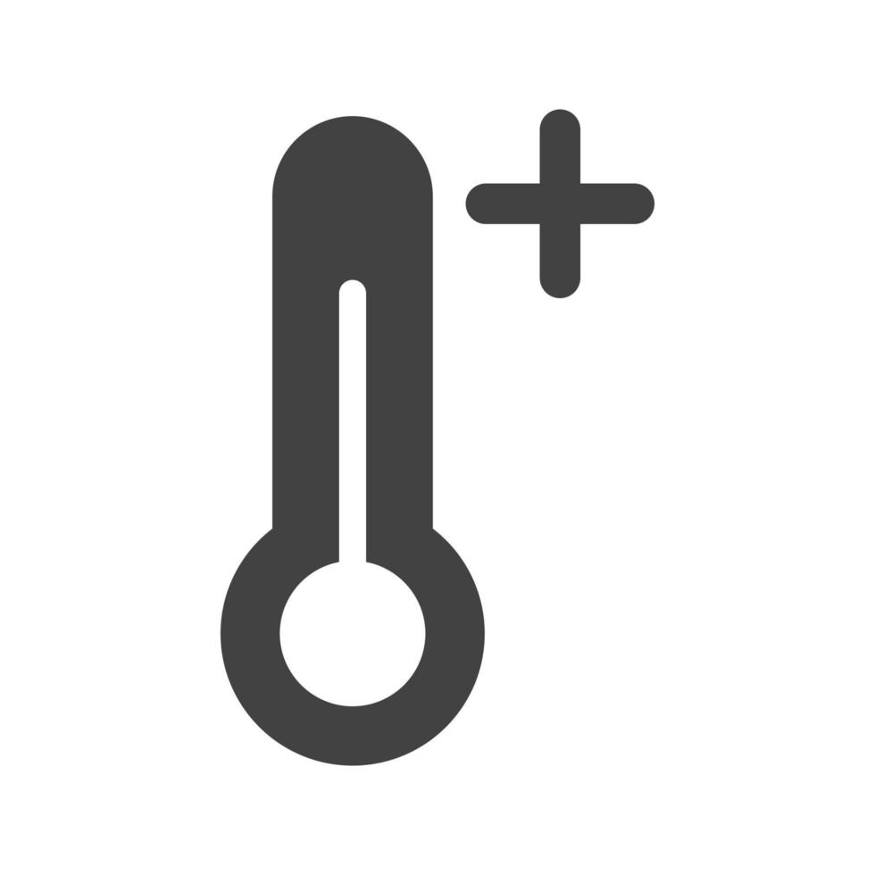 Heat Wave Glyph Black Icon vector