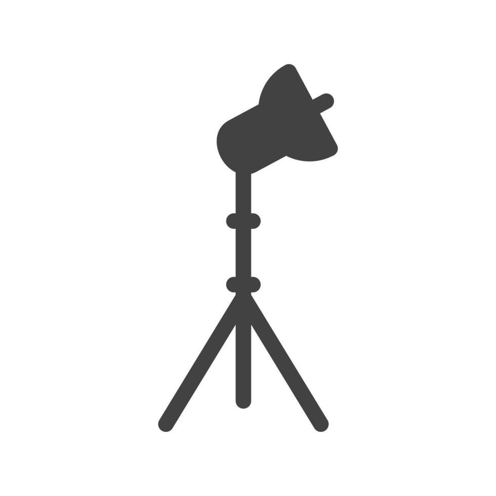 Light Stand IV Glyph Black Icon vector