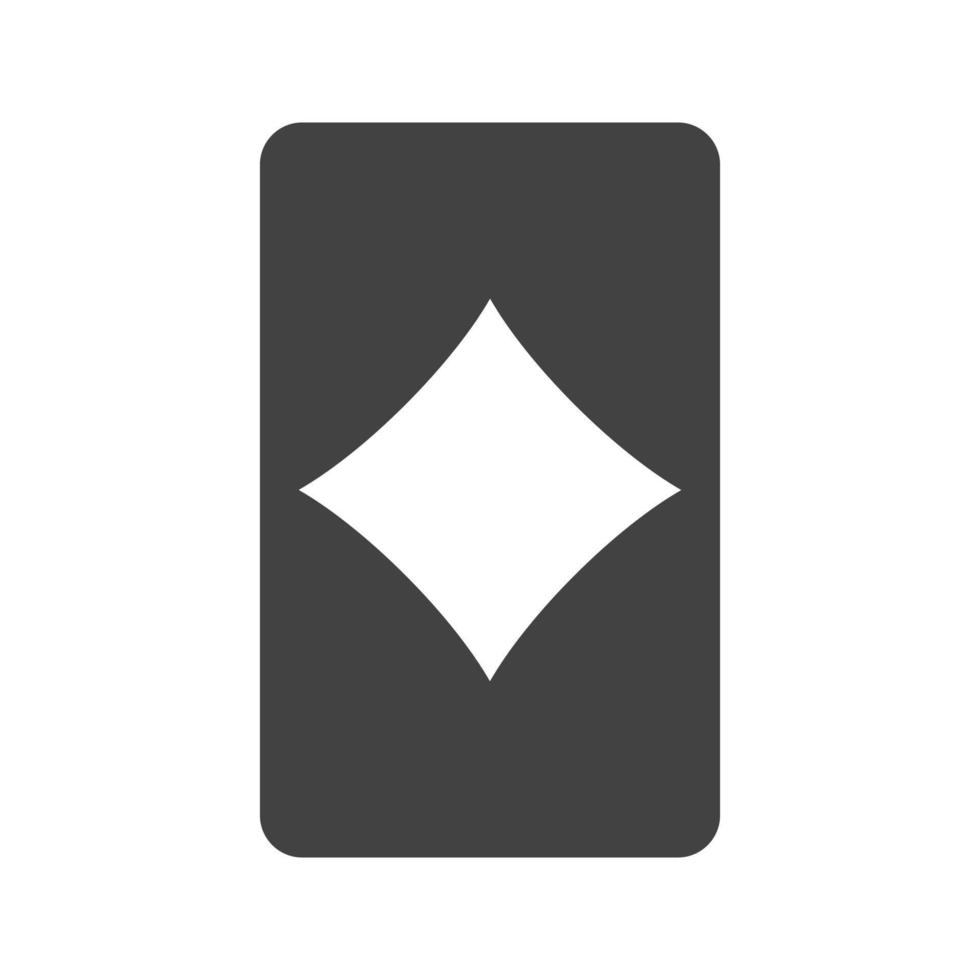 Diamonds Card Glyph Black Icon vector