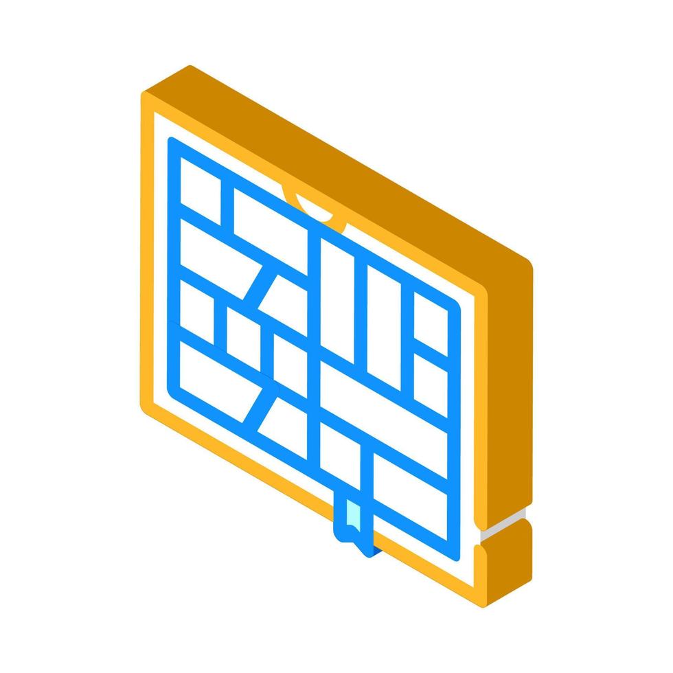 comics book isometric icon vector illustration color