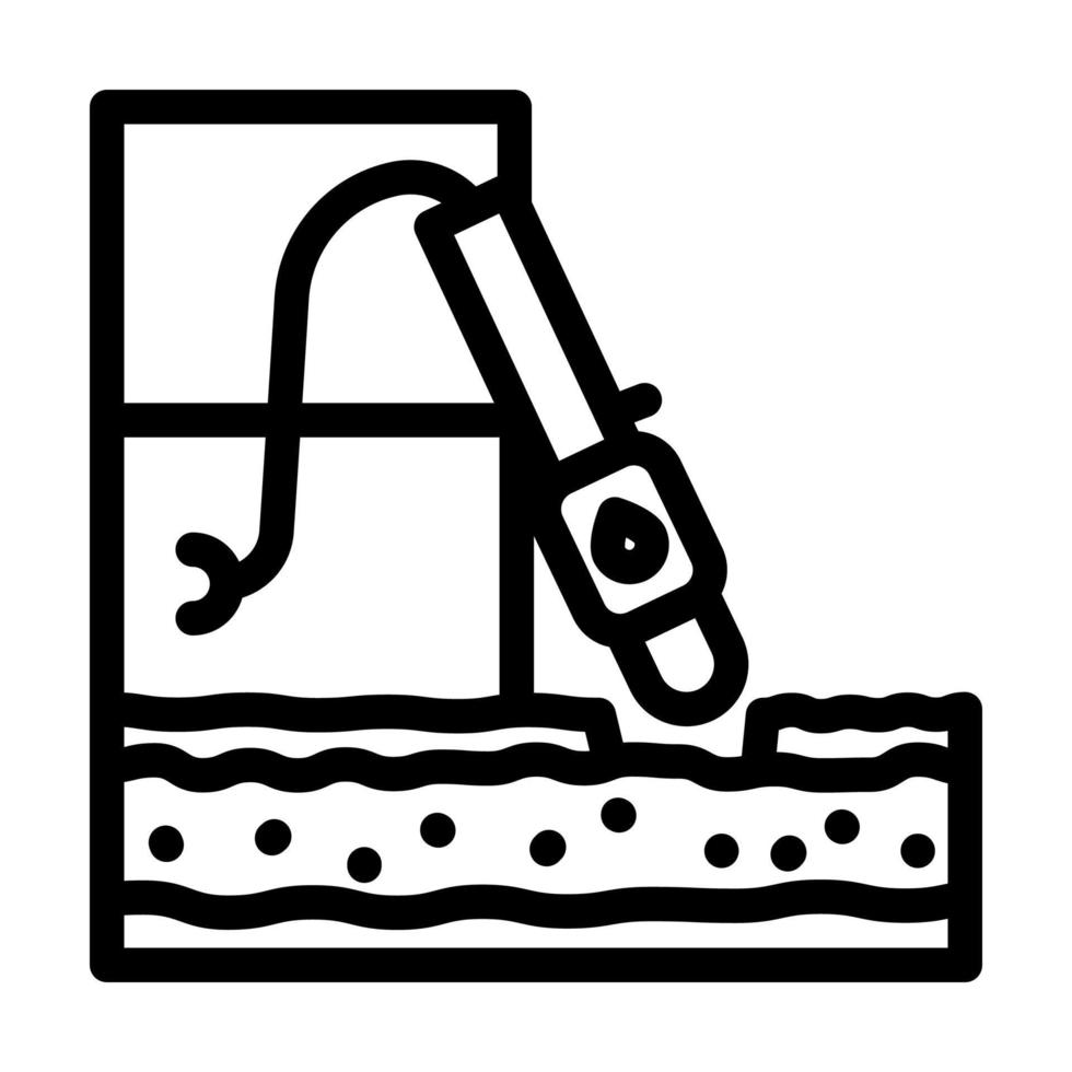 hydrafacial beauty procedure line icon vector illustration