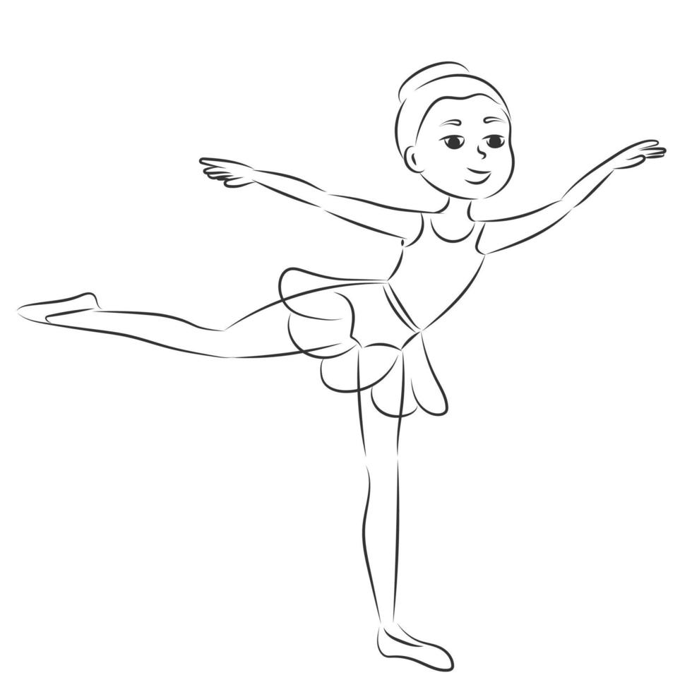 ballerina performs Attitude vector