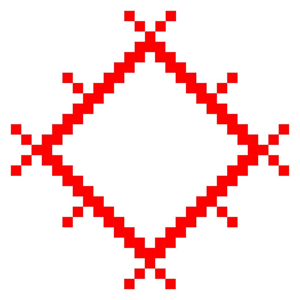 Belarusian ornament, symbol of the sun vector