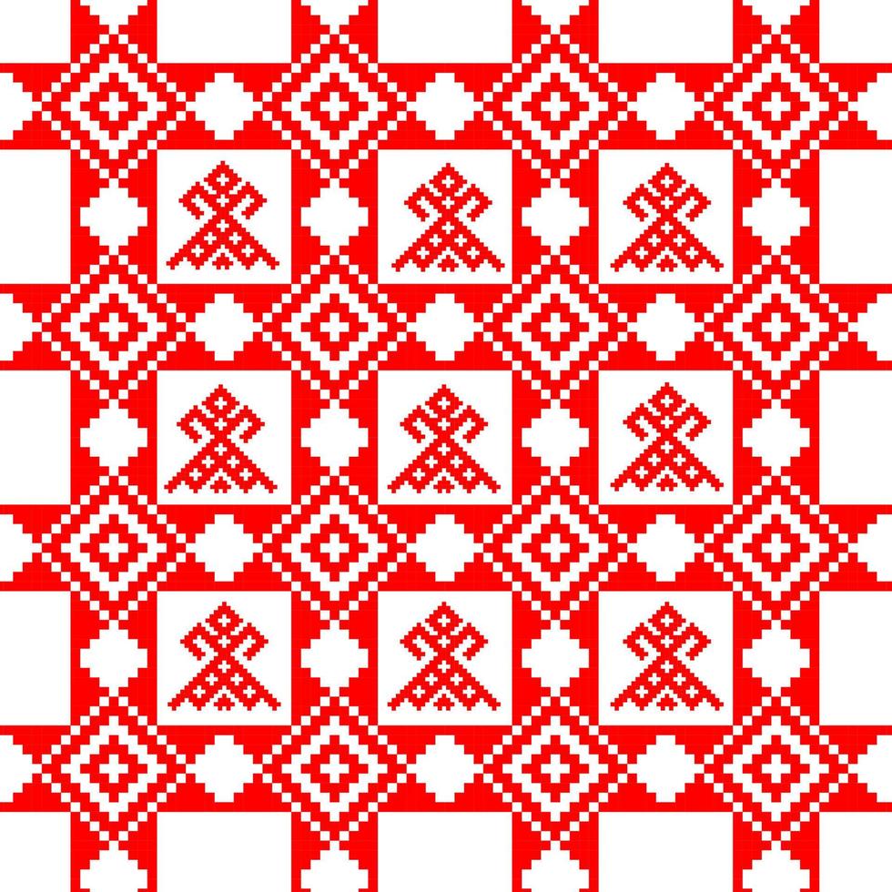 napkin with Belarusian ornament vector