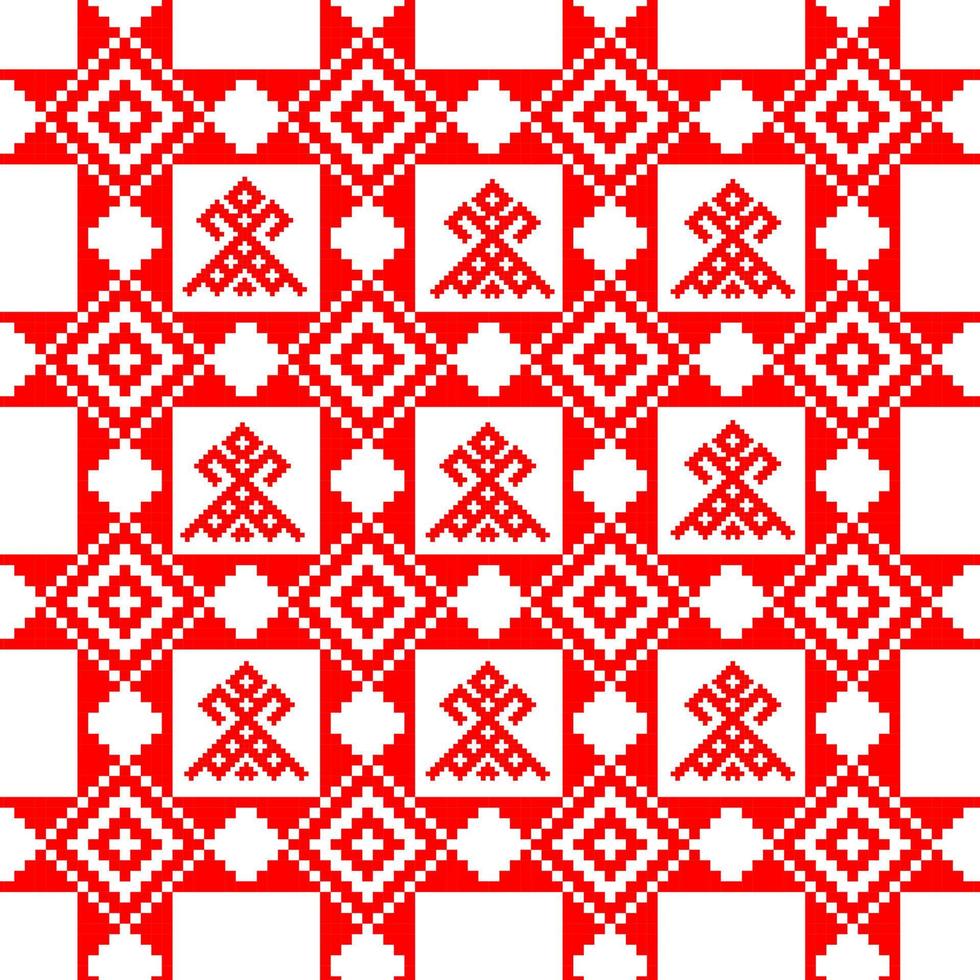 napkin with Belarusian ornament vector