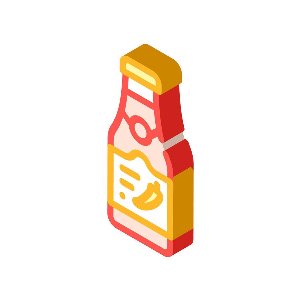 ilustración de vector de icono de glifo de salsa picante industrial