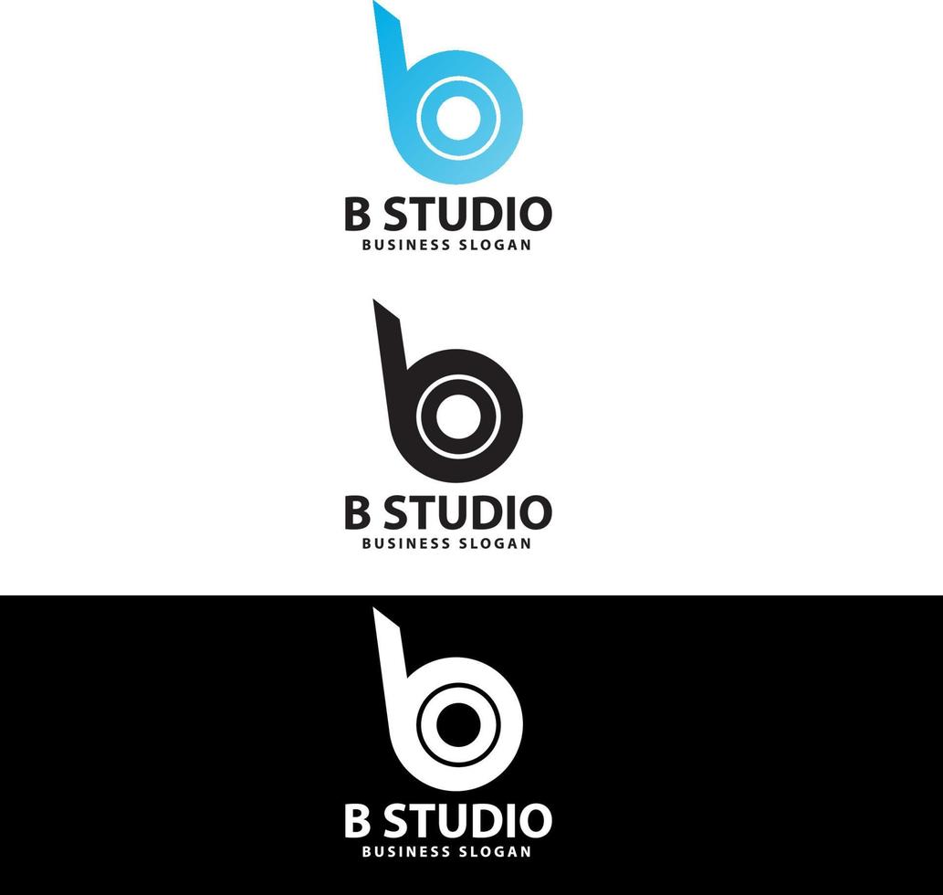 B letter logo vector