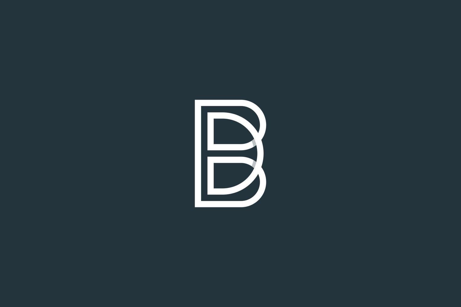 Initial Letter DB Logo or BD Logo Design Vector Template