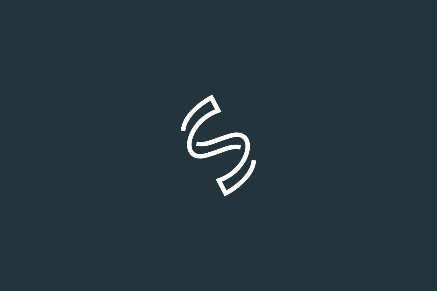 plantilla de vector de diseño de logotipo de letra inicial s