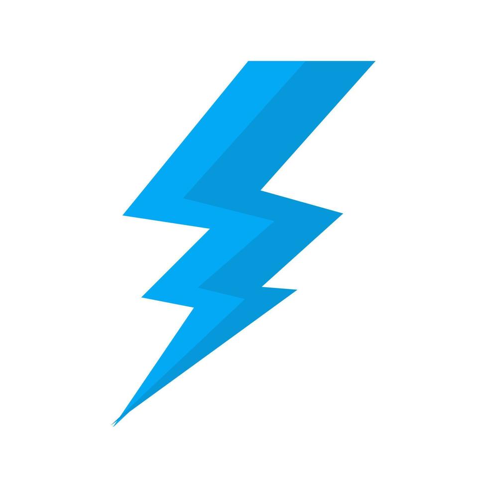 Lightning Flat Multicolor Icon vector