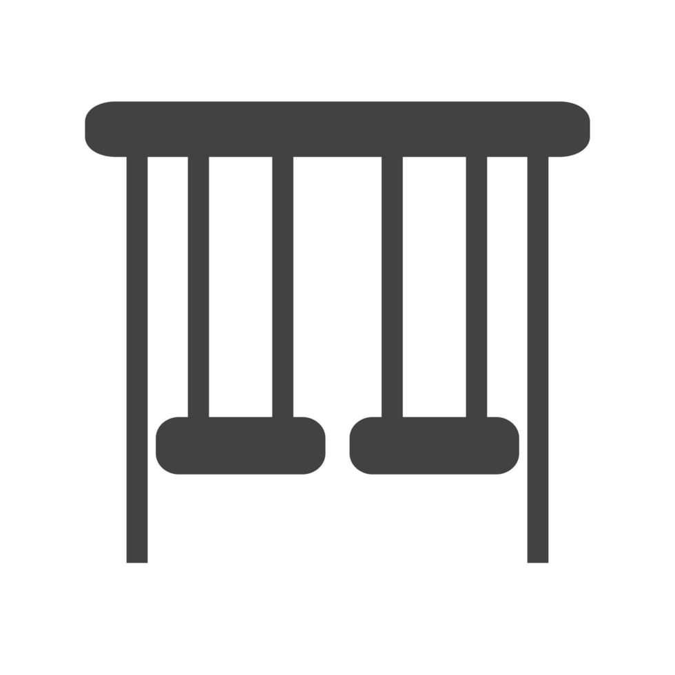 Swings Glyph Black Icon vector