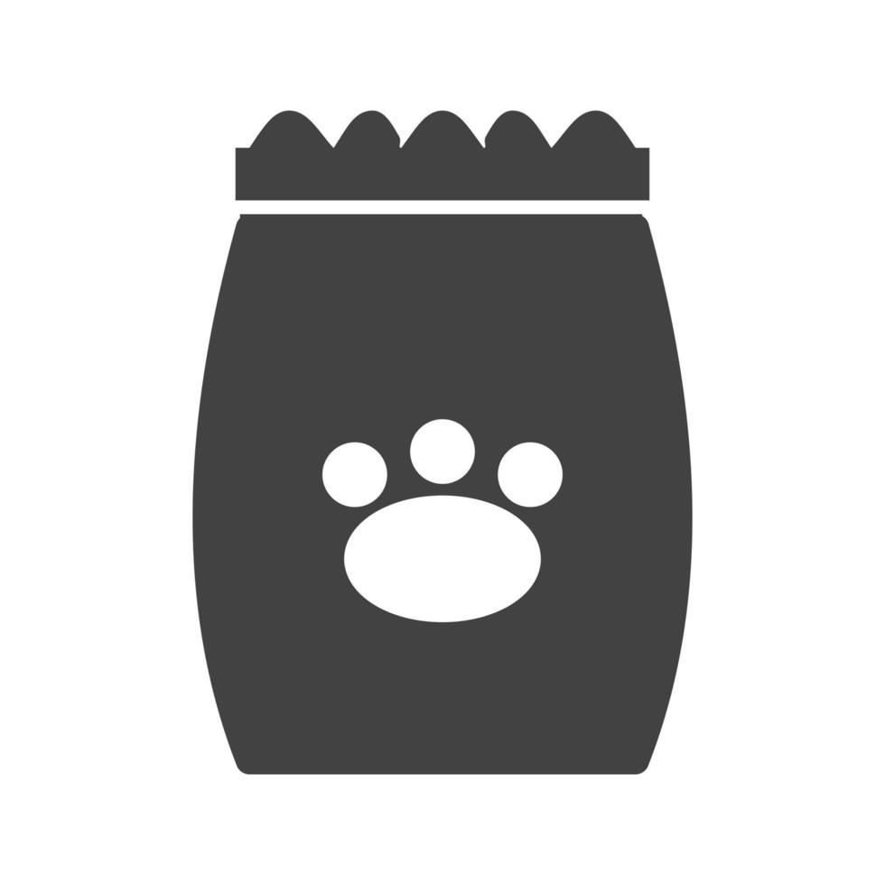 Pet Food I Glyph Black Icon vector