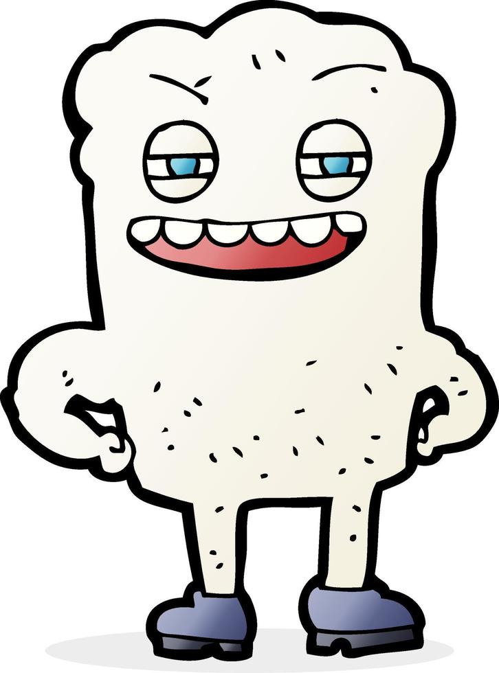 cartoon happy tooth vector