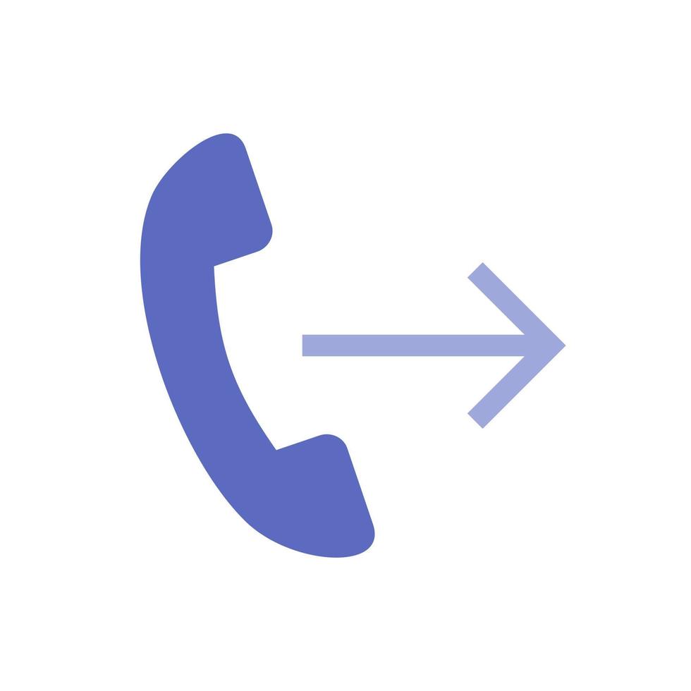 Call forwarding Flat Multicolor Icon vector