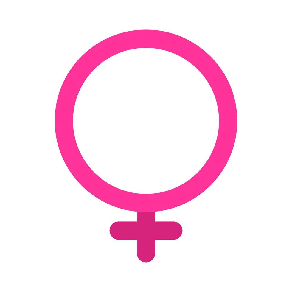 Female symbol Flat Multicolor Icon vector