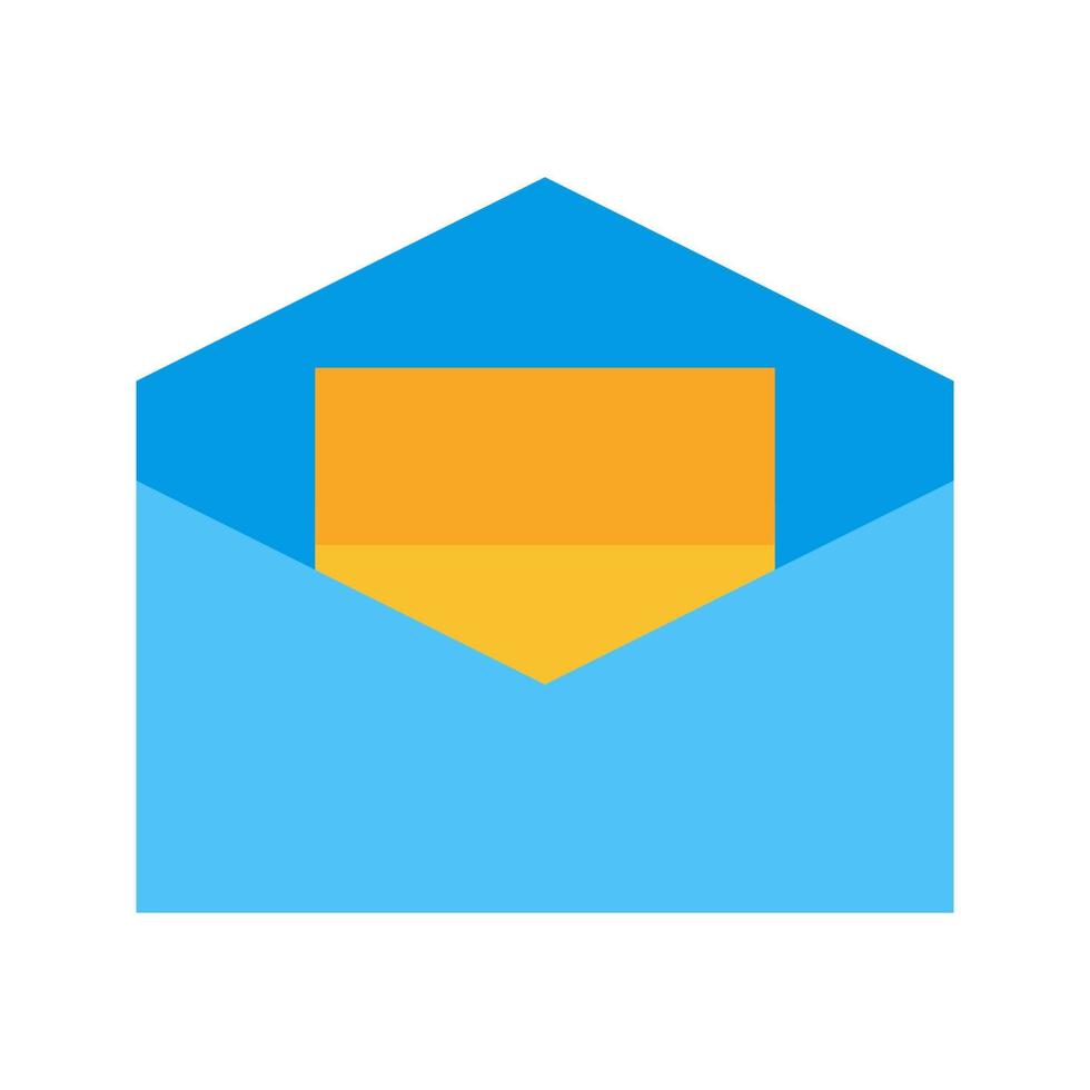 Inbox Flat Multicolor Icon vector
