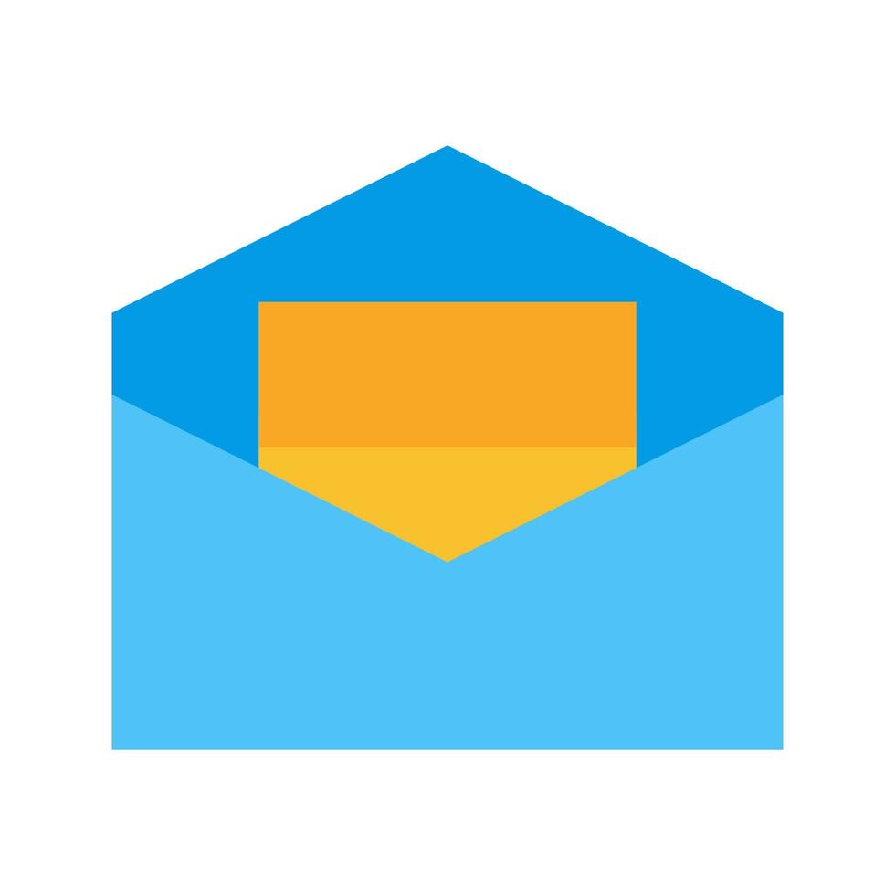 Inbox Flat Multicolor Icon vector