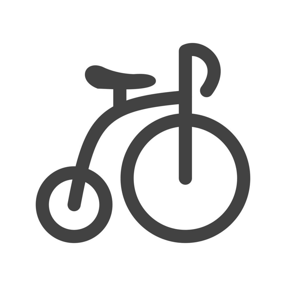 bicicleta glifo icono negro vector